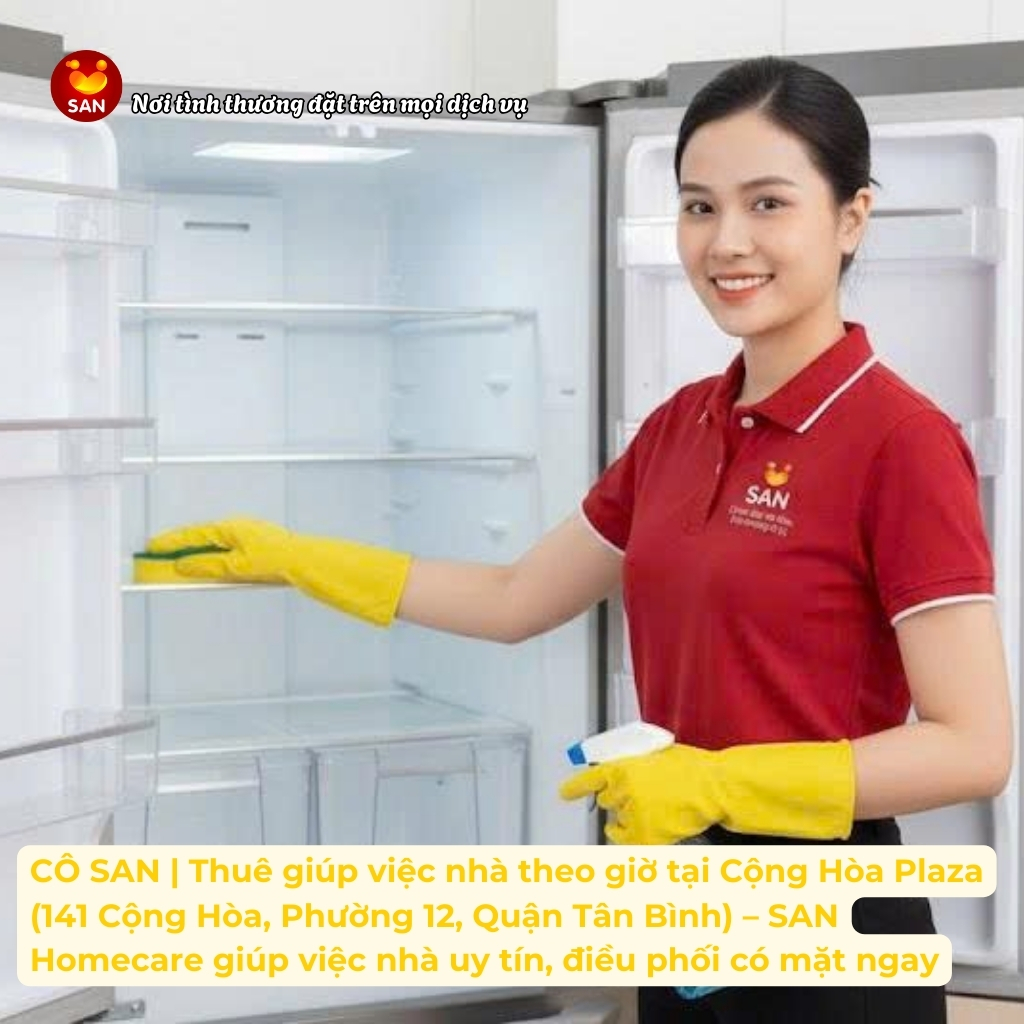 giúp việc nhà theo giờ Cộng Hòa Plaza