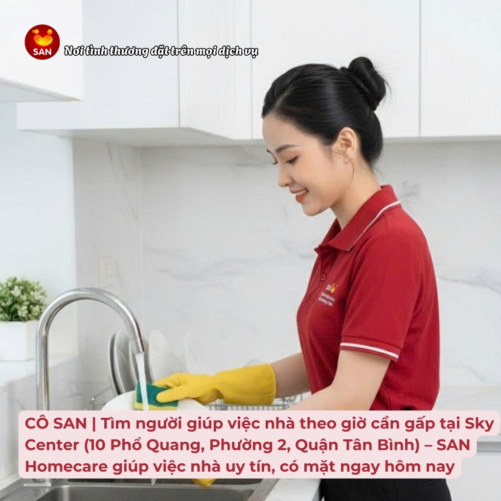 giúp việc nhà theo giờ Tân Bình