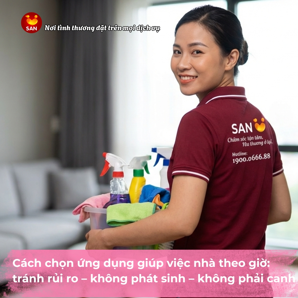 ứng dụng giúp việc nhà theo giờ