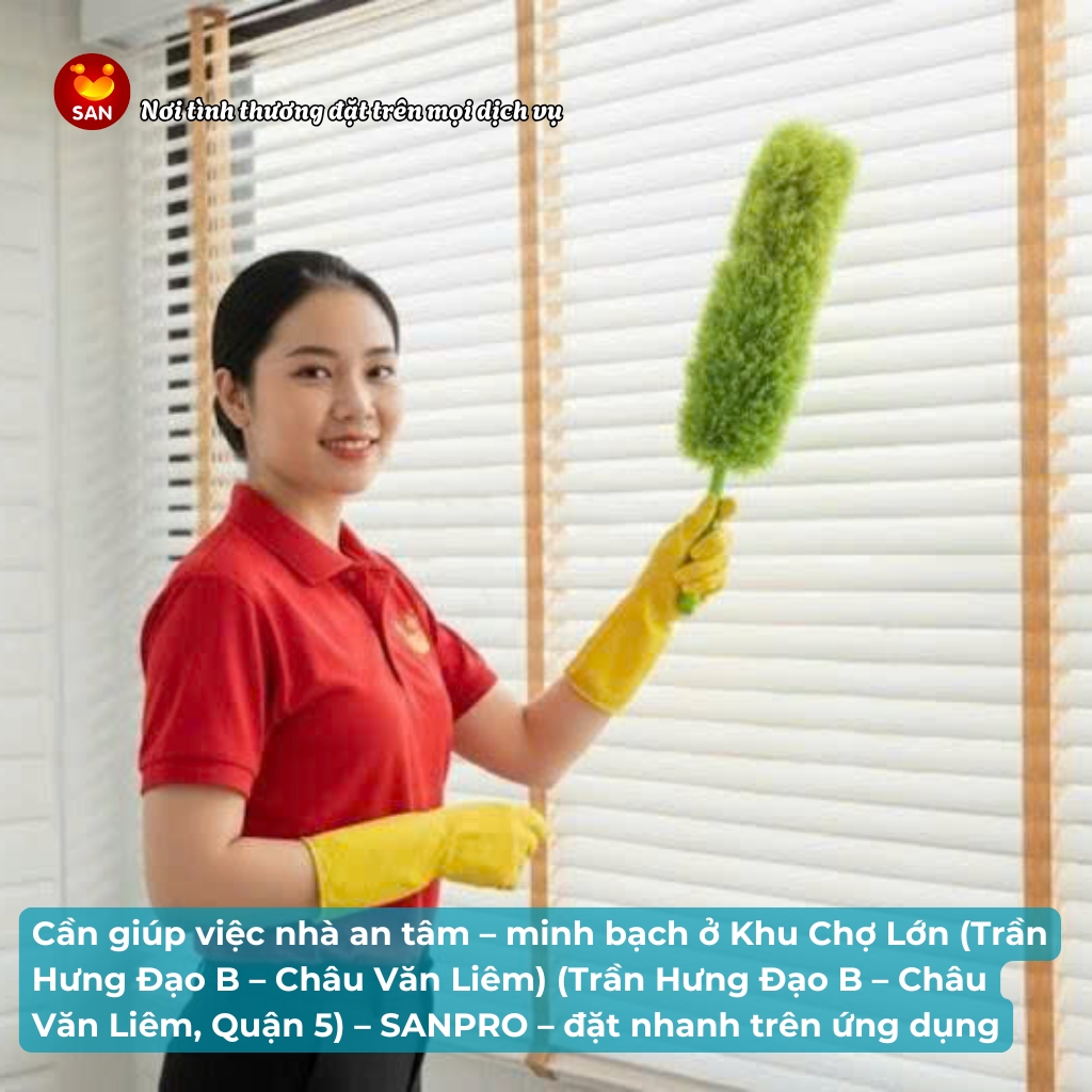 giúp việc nhà theo giờ Quận 5