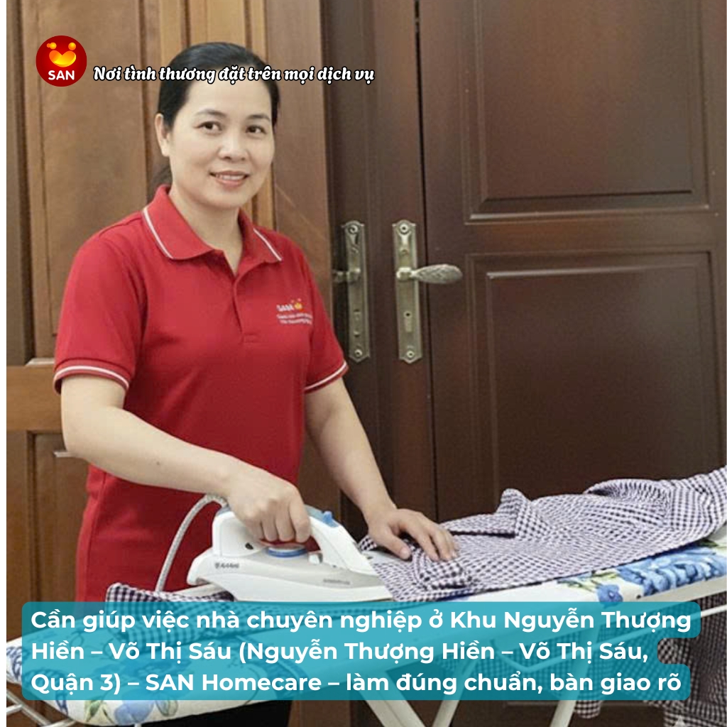 giúp việc nhà theo giờ Quận 3