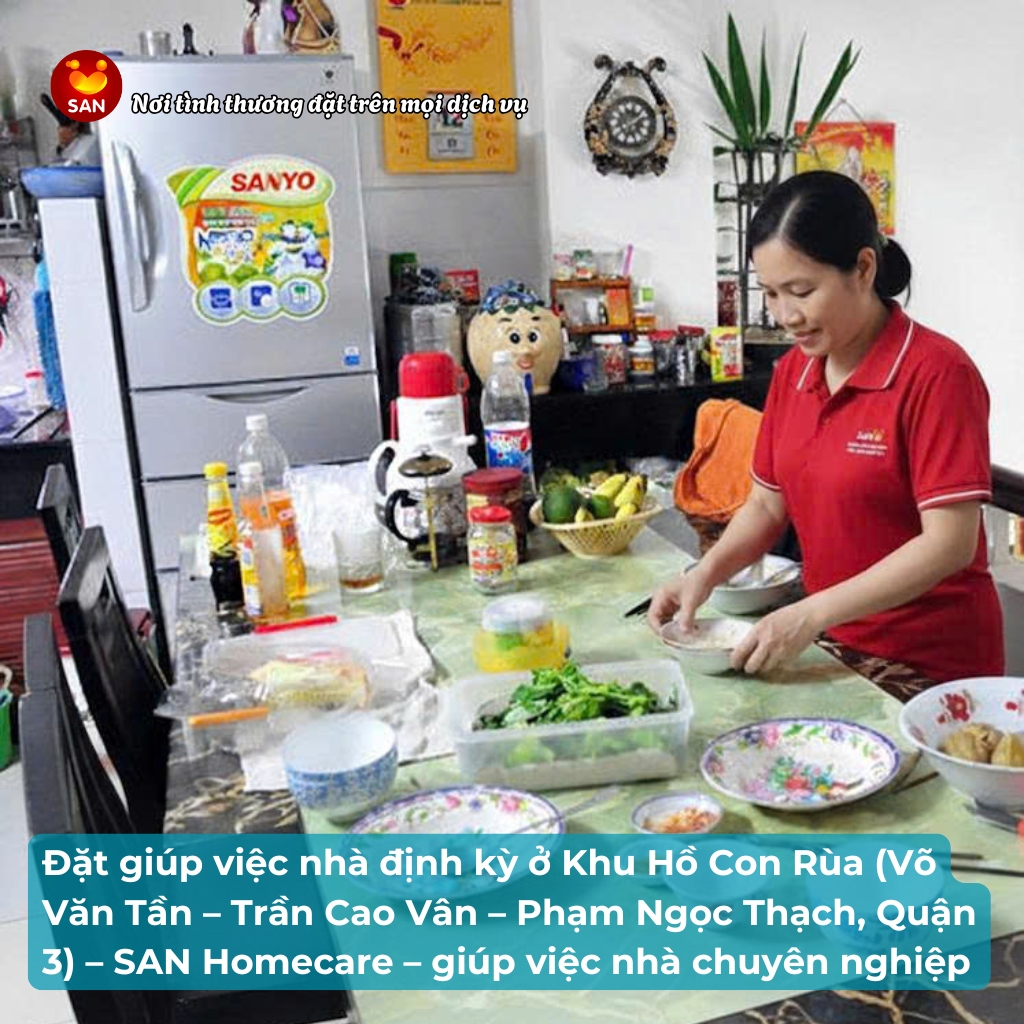 Giúp việc nhà theo giờ Quận 3
