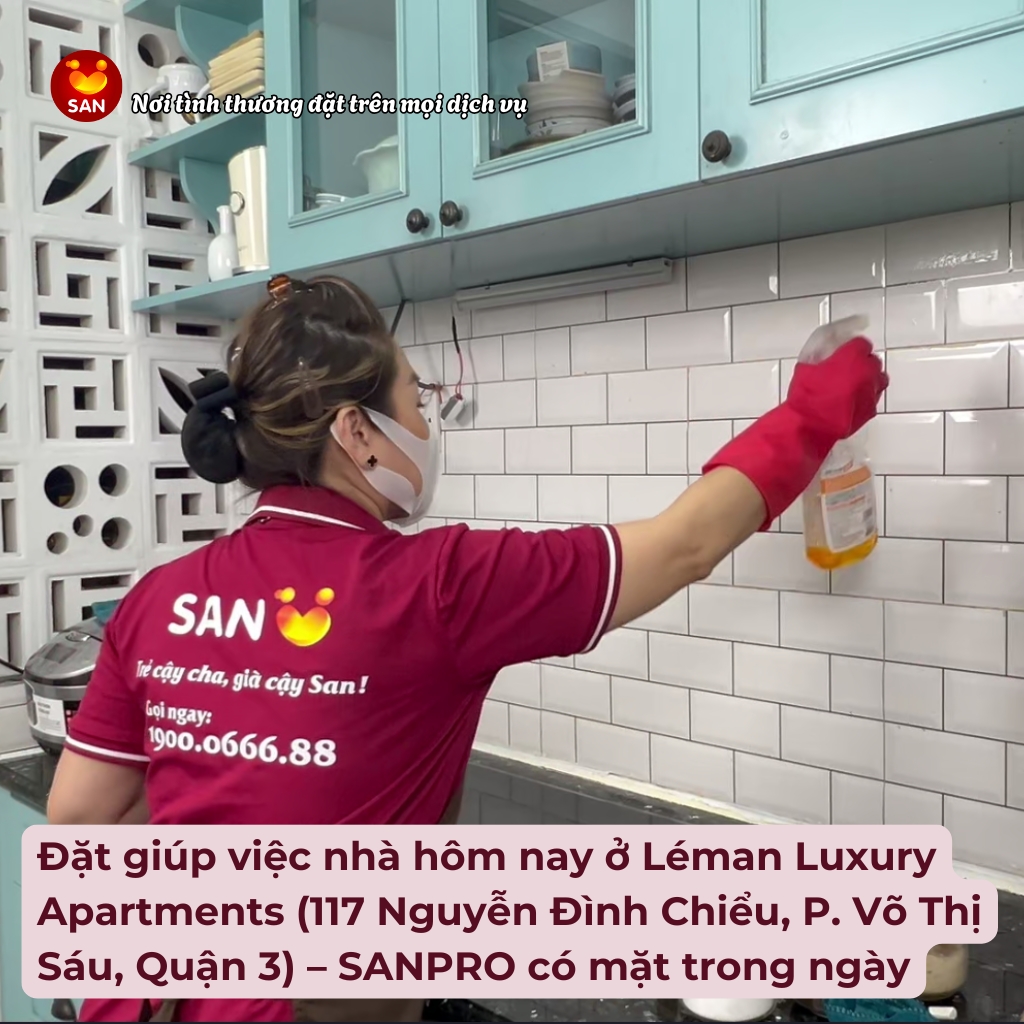 Giúp việc nhà theo giờ Quận 3