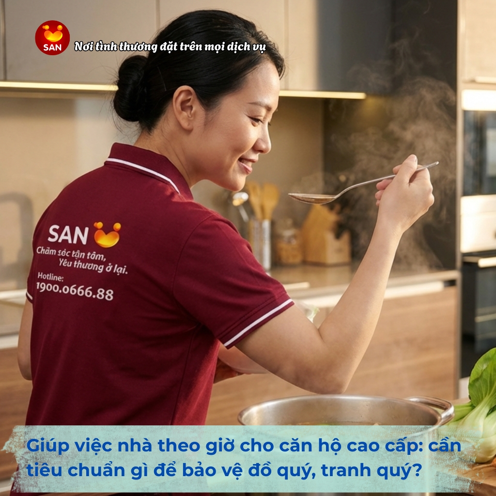 giúp việc nhà theo giờ cho căn hộ cao cấp