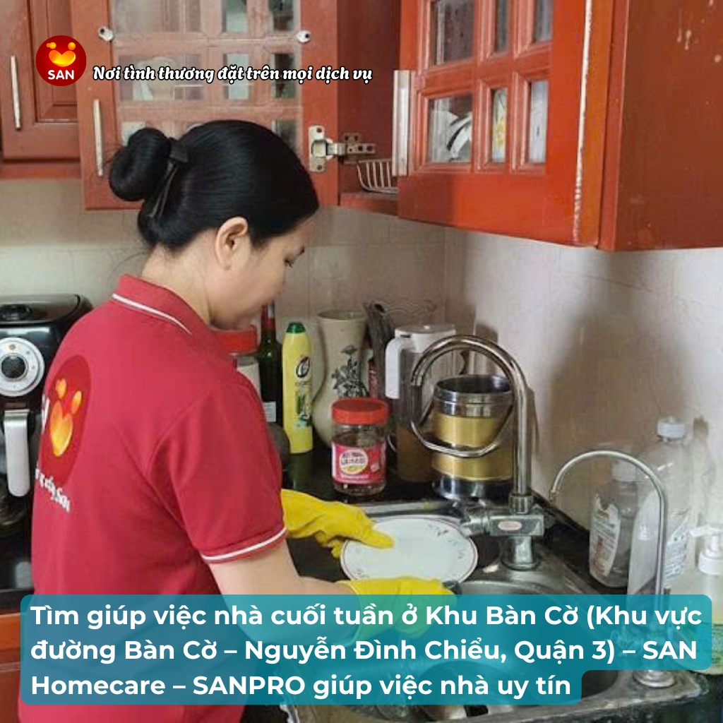 Giúp việc nhà theo giờ Quận 3